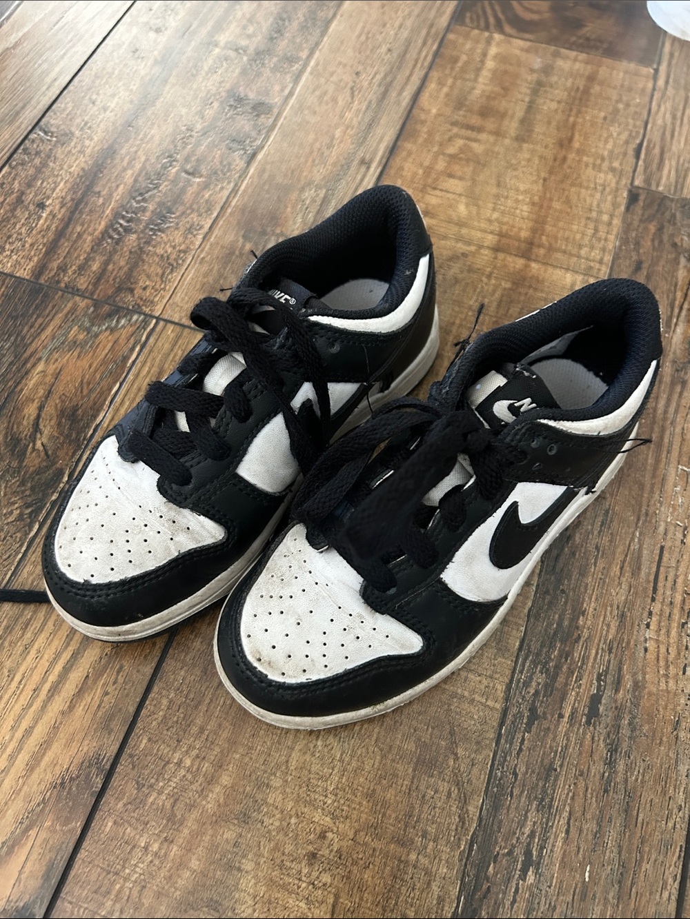 Nike Kids Black and White  dunks